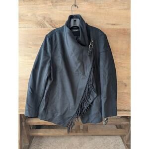 Ralph Lauren Buckled Asymmetric Wool Blend Jacket 16